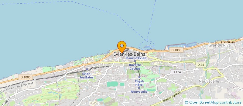 localisation de l'entreprise EVIAN-ORTHODONTIE  EVIAN-LES-BAINS