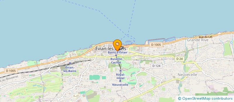 localisation de l'entreprise EVIAN PROPERTIES 2005  LUGRIN