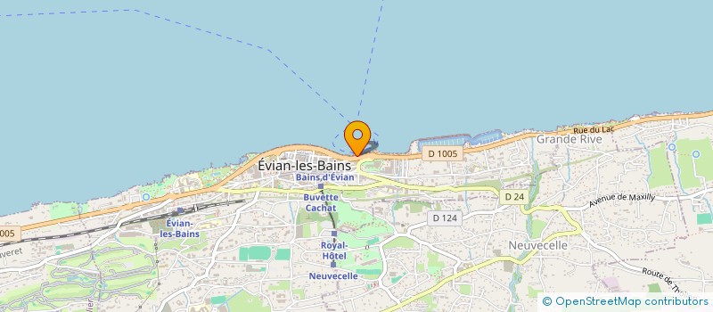 localisation de l'entreprise EVIAN RESORT  EVIAN-LES-BAINS