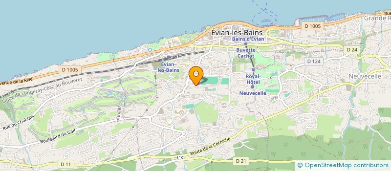 localisation de l'entreprise EVIAN TRIATHLON  EVIAN-LES-BAINS