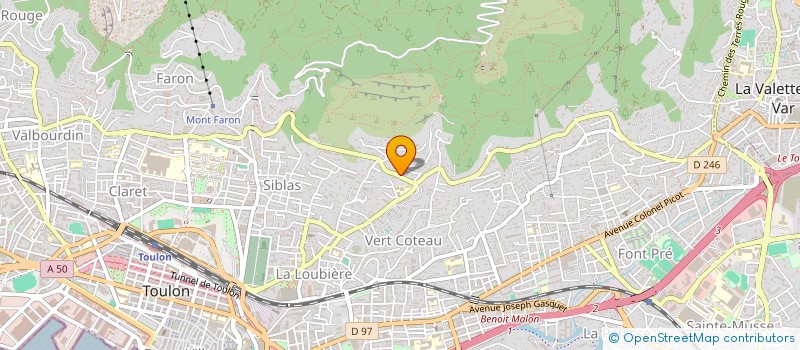 localisation de l'entreprise EVIASUD  TOULON