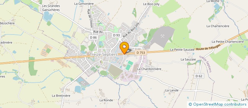 localisation de l'entreprise EVIATRANS à TREIZE-SEPTIERS