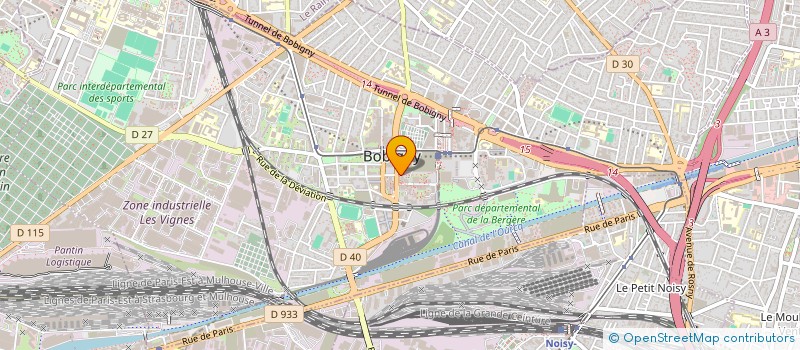 localisation de l'entreprise EVIBI ASS VIDEO DE BOBIGNY  BOBIGNY