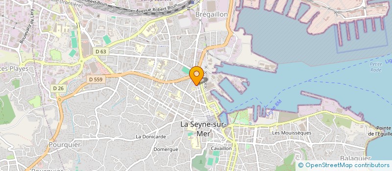 localisation de l'entreprise EVICO à LA SEYNE-SUR-MER
