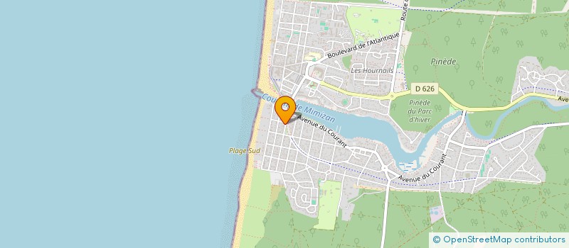 localisation de l'entreprise EVIDAENCE  MIMIZAN