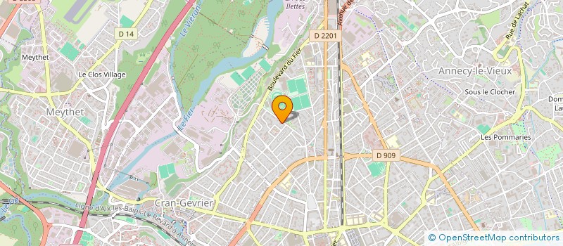 localisation de l'entreprise EVIDANSE à ANNECY