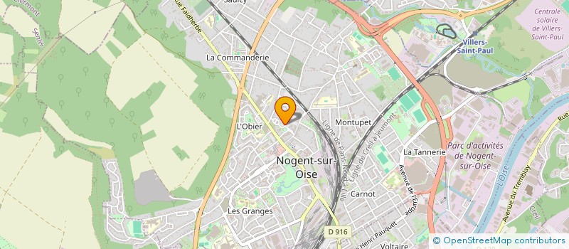 localisation de l'entreprise EVIDANSE à NOGENT-SUR-OISE