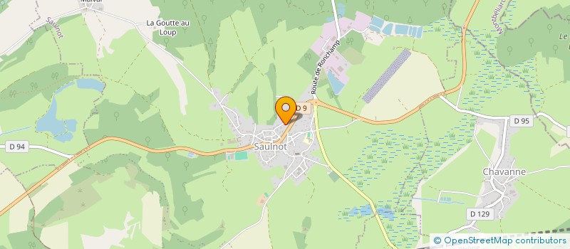 localisation de l'entreprise EVIDANSE  SAULNOT