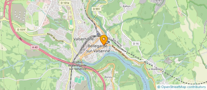 localisation de l'entreprise EVIDANSE à VALSERHONE