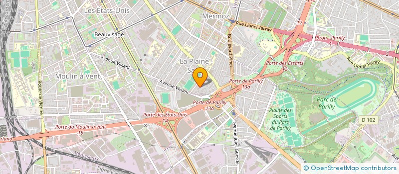 localisation de l'entreprise EVIDEC  LYON