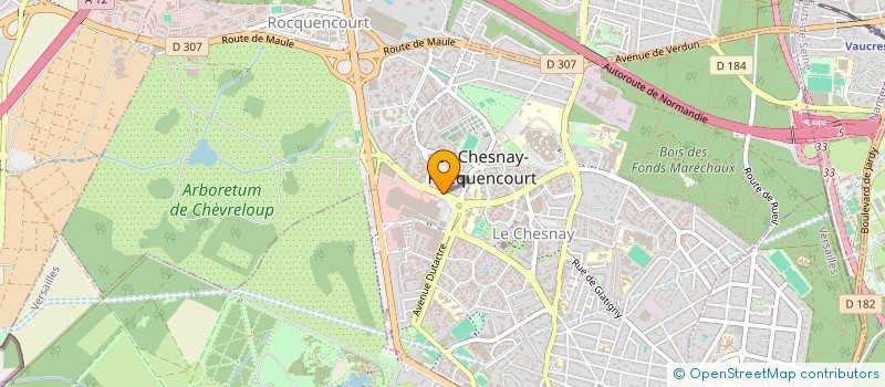 localisation de l'entreprise EVIDENCE à LE CHESNAY-ROCQUENCOURT