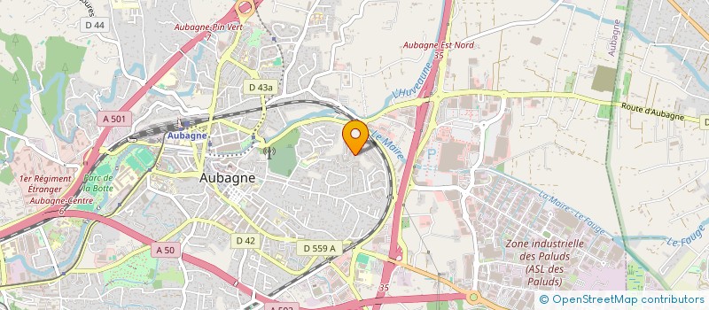 localisation de l'entreprise EVIDENCE 84  AUBAGNE