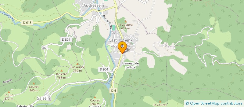 localisation de l'entreprise EVIDENCE à CASTILLON-EN-COUSERANS