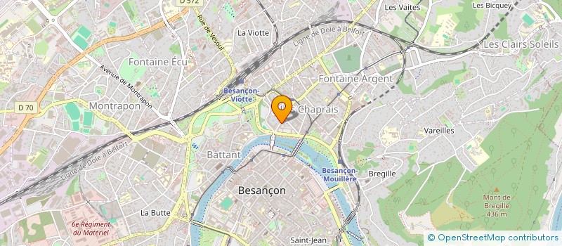 localisation de l'entreprise EVIDENCE  BESANCON