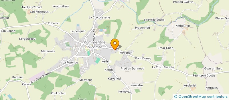 localisation de l'entreprise EVIDENCE  POMMERIT-LE-VICOMTE
