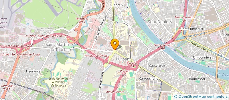 localisation de l'entreprise EVIDENCE BIO  TOULOUSE