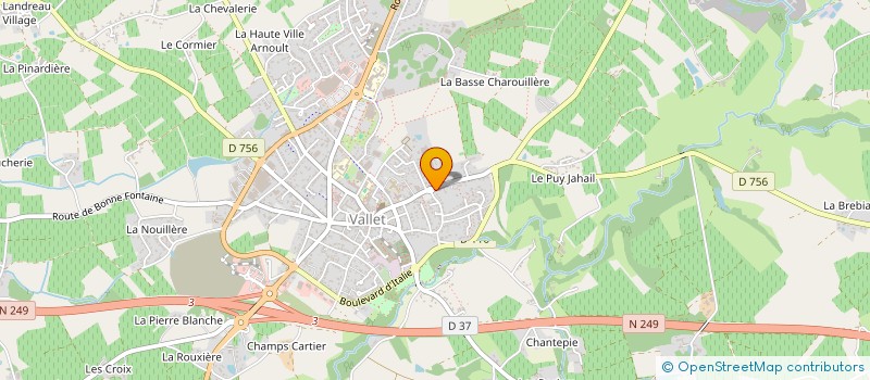 localisation de l'entreprise EVIDENCE COIFFURE à VALLET