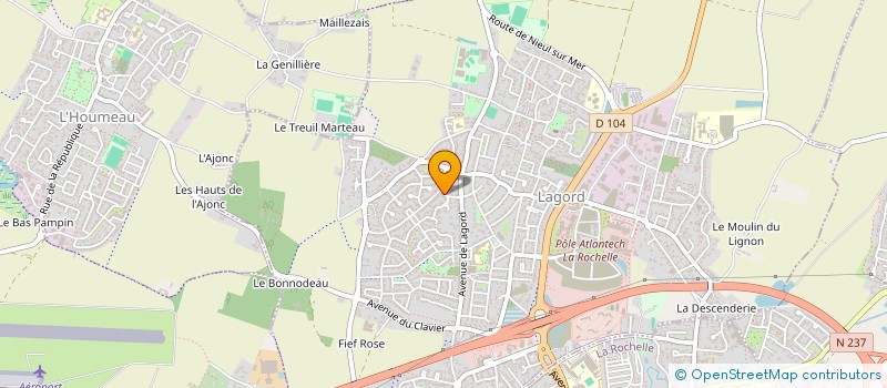 localisation de l'entreprise EVIDENCE-COSMETIQUES  LAGORD