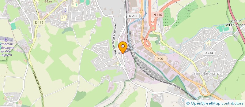 localisation de l'entreprise EVIDENCE FRAICHEUR  OUTREAU