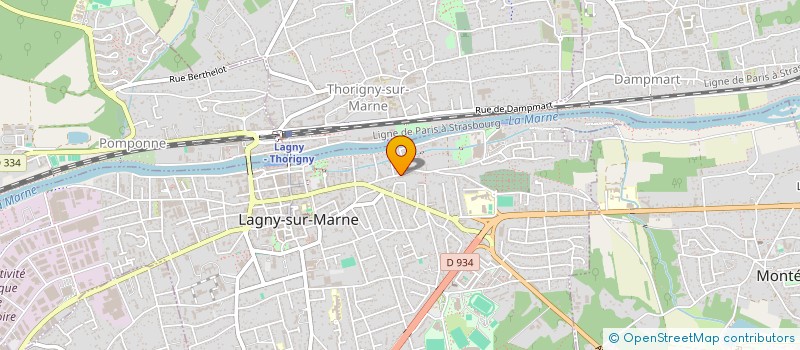 localisation de l'entreprise EVIDENCE PATRIMOINE IMMO  LAGNY-SUR-MARNE