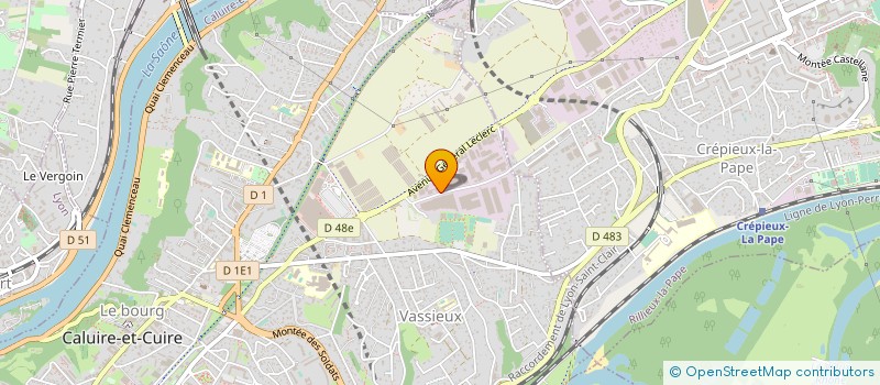 localisation de l'entreprise EVIDENCE RECEPTION à CALUIRE-ET-CUIRE