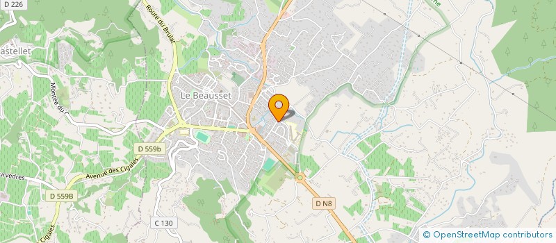 localisation de l'entreprise EVIDENCE RELATIONNELLE  LE BEAUSSET