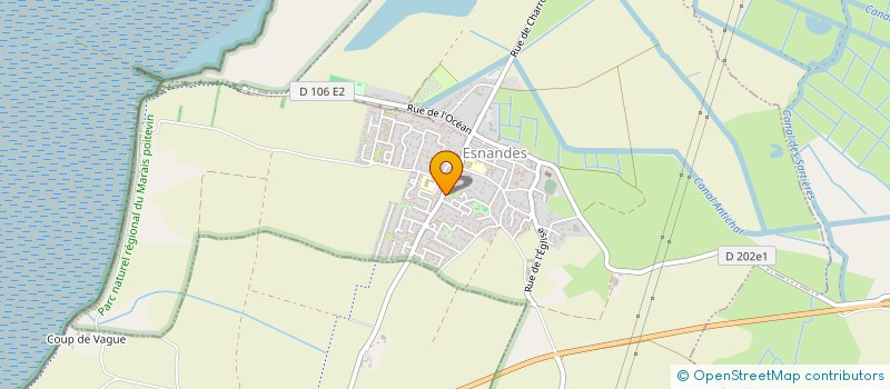 localisation de l'entreprise EVIDENCE VTC VOITURIER  ESNANDES