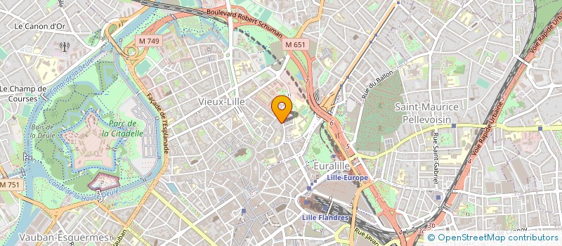 localisation de l'entreprise EVIDENCE-WEB à LILLE