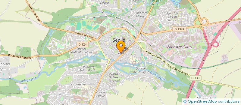 localisation de l'entreprise EVIDENCE360.CONSULTING  SENLIS