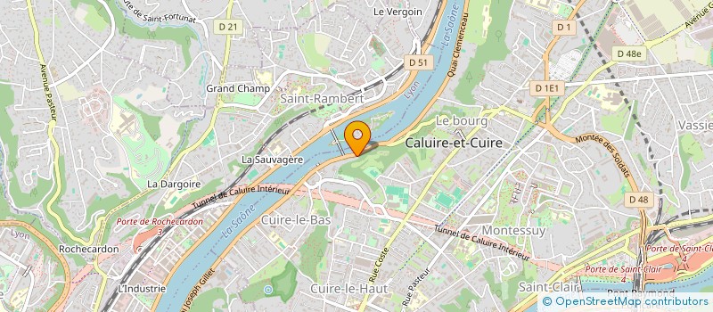 localisation de l'entreprise EVIDENCES  CALUIRE-ET-CUIRE