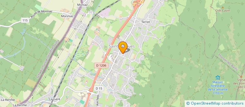 localisation de l'entreprise EVIDENS FM  SAINT-CERGUES