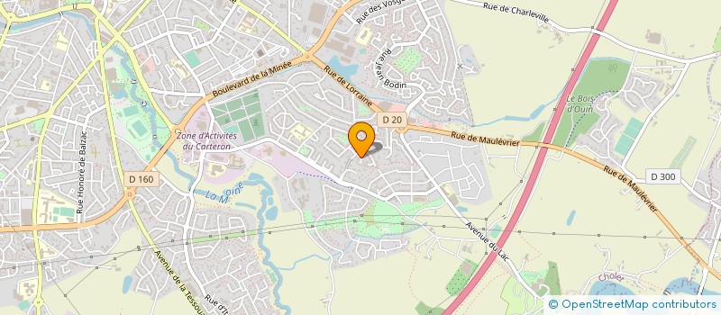 localisation de l'entreprise EVIDENSE à CHOLET
