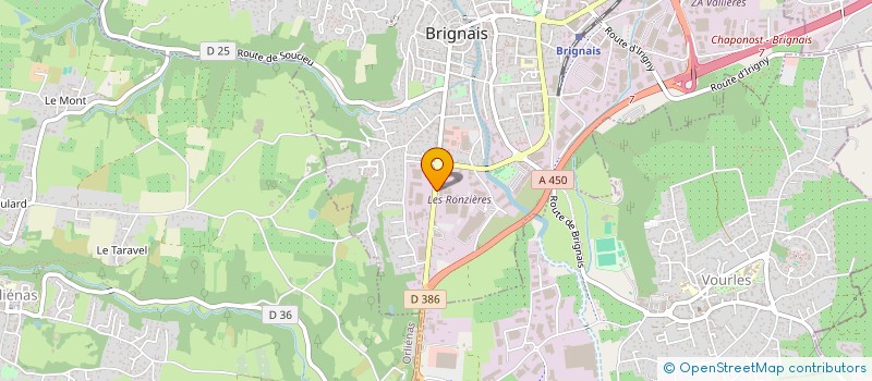 localisation de l'entreprise EVIDENSIA  BRIGNAIS