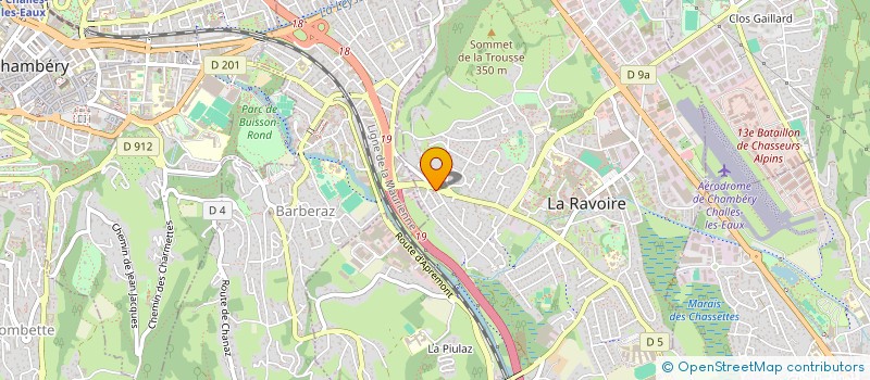 localisation de l'entreprise EVIDENT à LA RAVOIRE