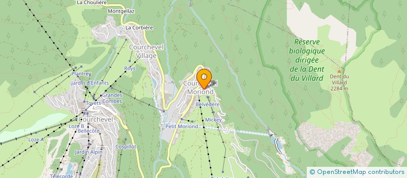 localisation de l'entreprise EVIDENTS à COURCHEVEL