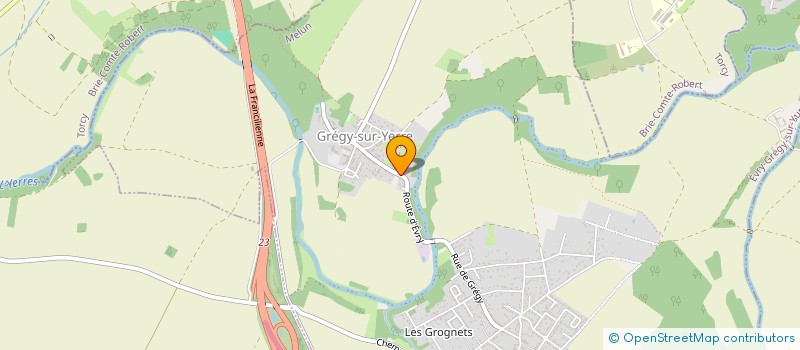 localisation de l'entreprise EVIDENZA  EVRY-GREGY-SUR-YERRE