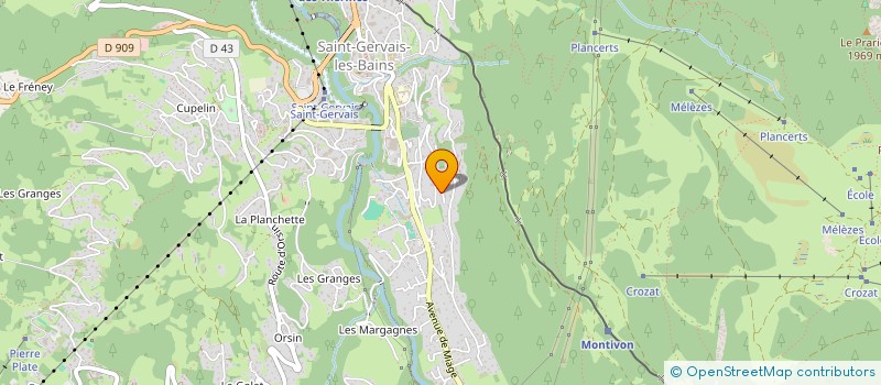 localisation de l'entreprise EVIE  SAINT-GERVAIS-LES-BAINS