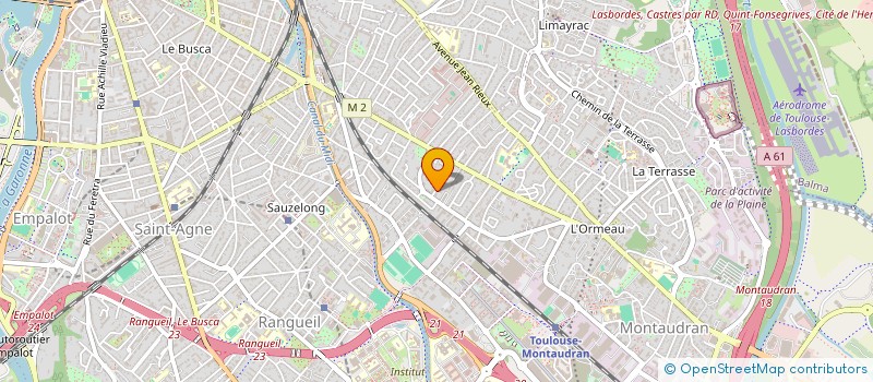 localisation de l'entreprise EVIE COIFFURE à TOULOUSE