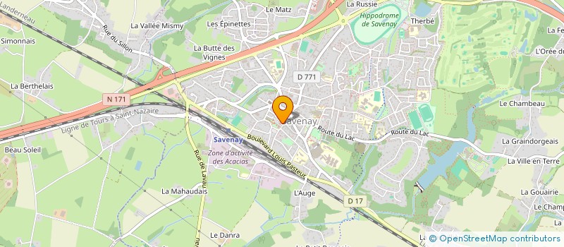 localisation de l'entreprise EVIEDANSE.NIA  SAVENAY