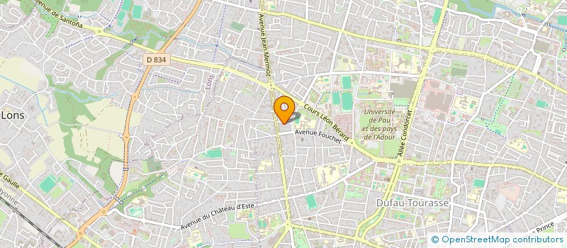 localisation de l'entreprise EVIFADE à PAU