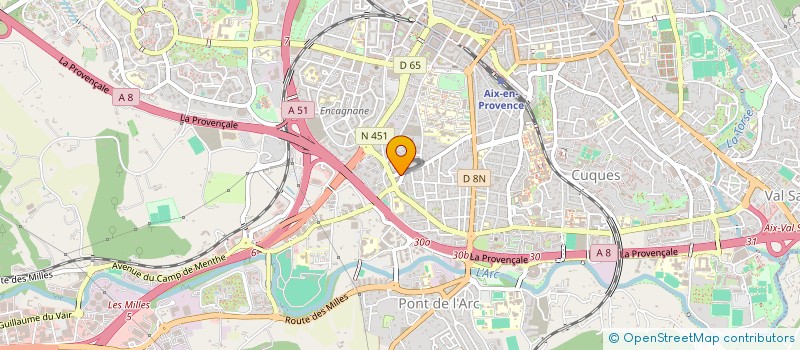 localisation de l'entreprise EVIGA à AIX-EN-PROVENCE