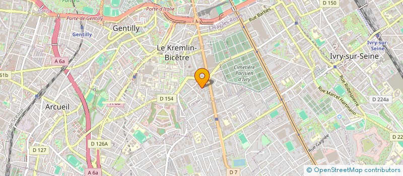 localisation de l'entreprise EVIJE à LE KREMLIN-BICETRE