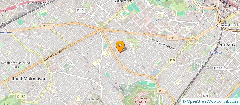 localisation de l'entreprise EVIKA  NANTERRE