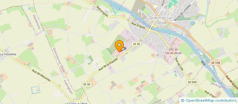 localisation de l'entreprise EVILAN 2 à QUESNOY-SUR-DEULE