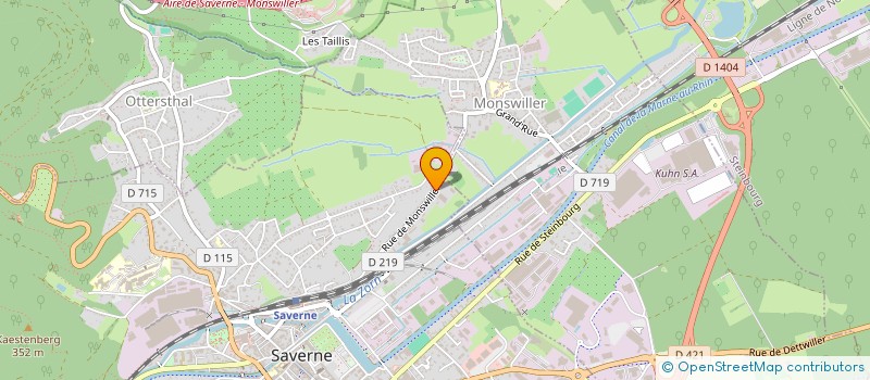 localisation de l'entreprise EVILAY  SAVERNE