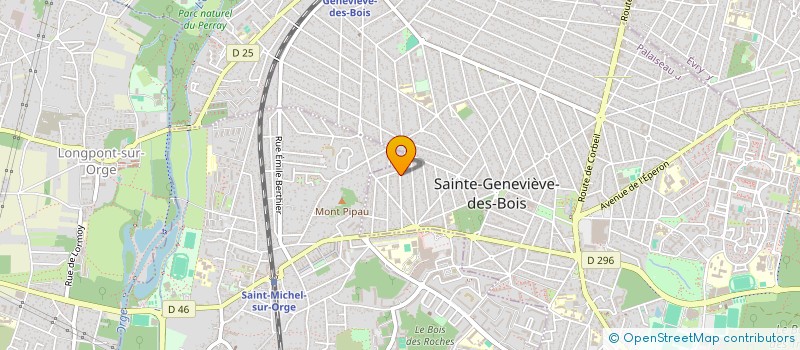 localisation de l'entreprise EVILO INVEST à SAINTE-GENEVIEVE-DES-BOIS