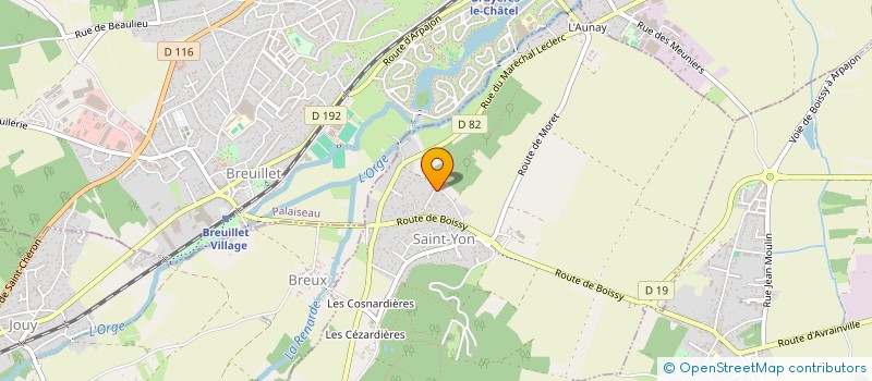 localisation de l'entreprise EVILO PREST à SAINT-YON