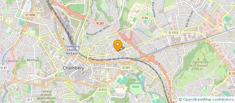 localisation de l'entreprise EVIM à CHAMBERY
