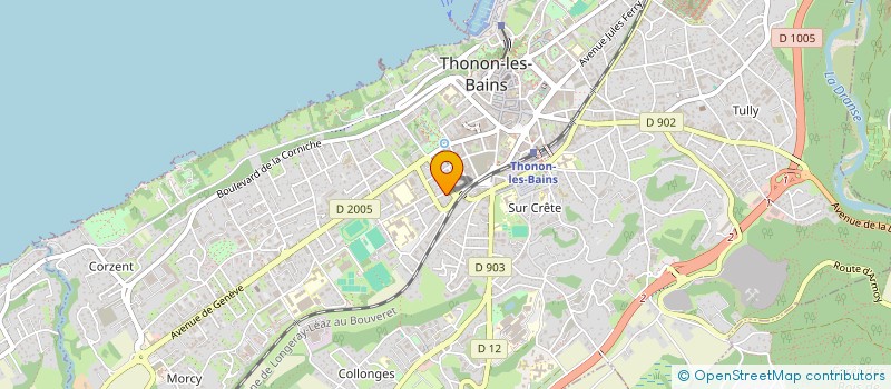 localisation de l'entreprise EVIMAX à THONON-LES-BAINS