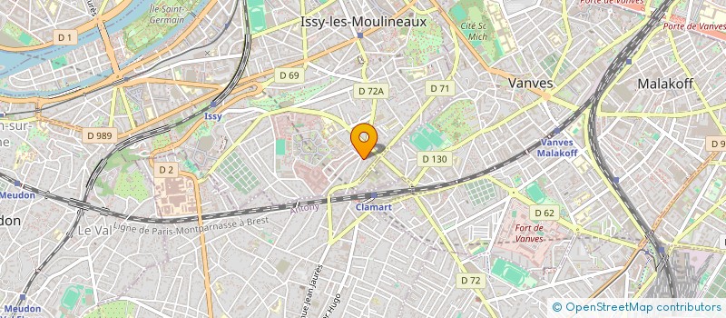 localisation de l'entreprise EVIMAX à ISSY-LES-MOULINEAUX